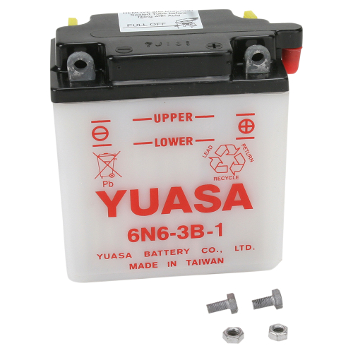 Yuasa - Yuasa Conventional 6V Battery - 6N6-3B-1 - YUAM2663B