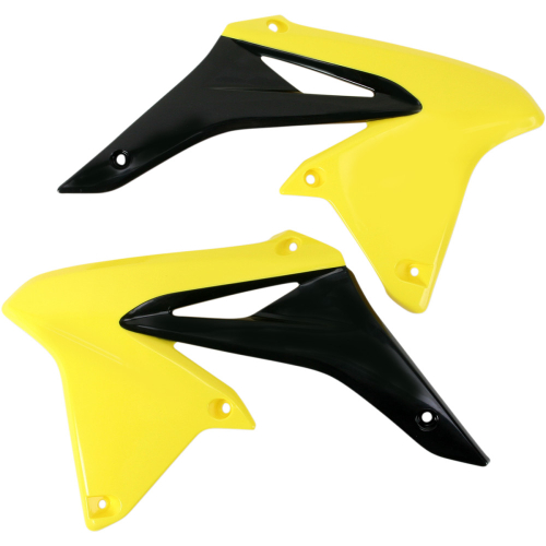 Acerbis - Acerbis Radiator Shrouds - Yellow/Black - 2171911017