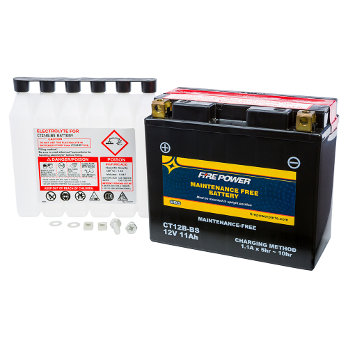 Fire Power - Fire Power Maintenance Free Sealed Battery - CT12B-BS