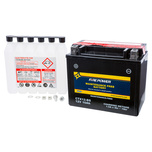 Fire Power - Fire Power Sealed AGM Battery - CTX12-BS