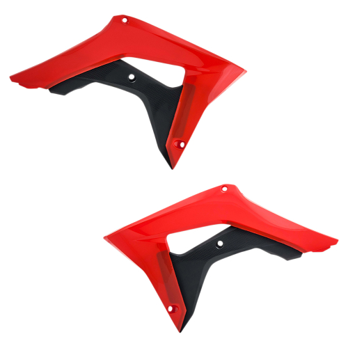 Acerbis - Acerbis Radiator Shrouds - Red/Black - 2630661018