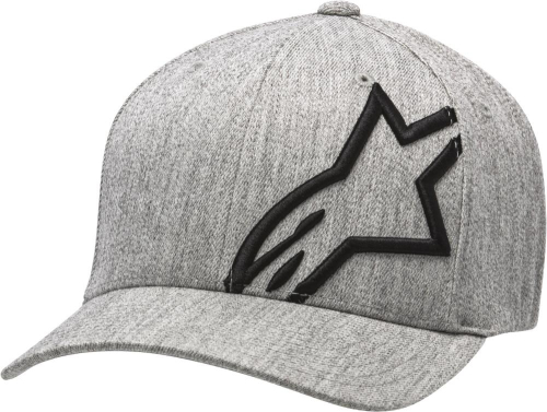 Alpinestars - Alpinestars Corp Shift 2 Curved Brim Hat - 1032-81008-1126-LG/X - Gray Heather/Black - Lg-XL