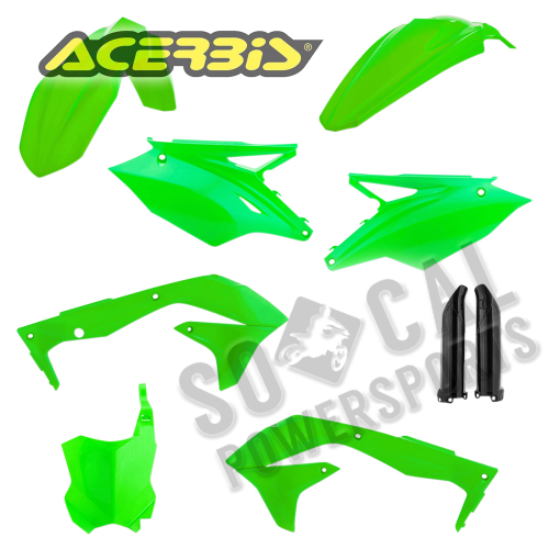 Acerbis - Acerbis Full Plastic Kit - Flo Green - 2685840235