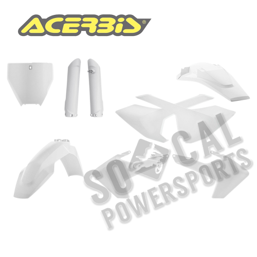 Acerbis - Acerbis Full Plastic Kit - 16 White - 2462600002