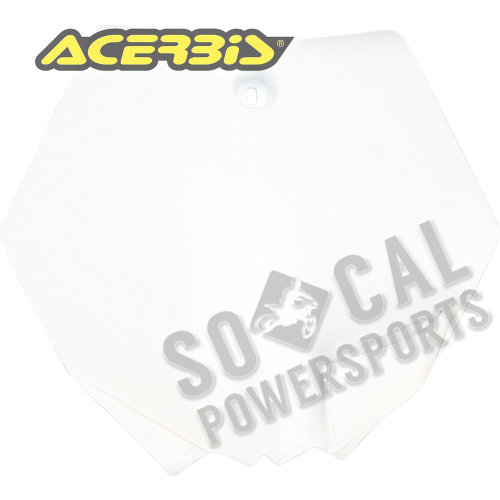 Acerbis - Acerbis Front Number Plate - White - 2253010002