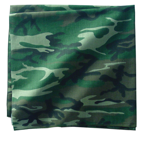 Zan Headgear - Zan Headgear Bandanna - B008 - Woodland Camo - OSFM