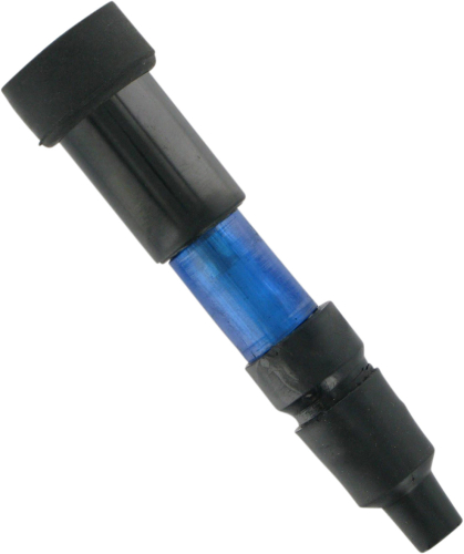 Parts Unlimited - Parts Unlimited Flashing Spark Plug Cap - Straight - Blue - DS-305011