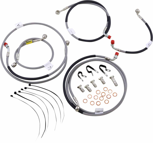 Galfer Brakes - Galfer Brakes Stainless Steel Front Hydraulic Brake Line Kit - FK003D813-5