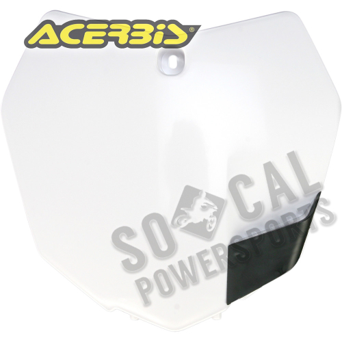 Acerbis - Acerbis Front Number Plate - White - 2314230002