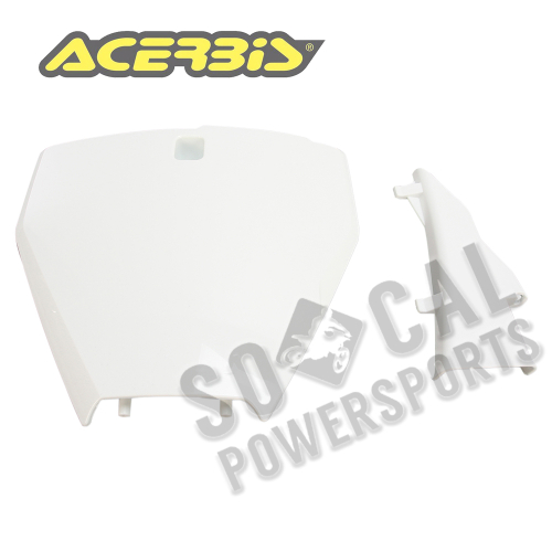 Acerbis - Acerbis Front Number Plate - White - 2462580002