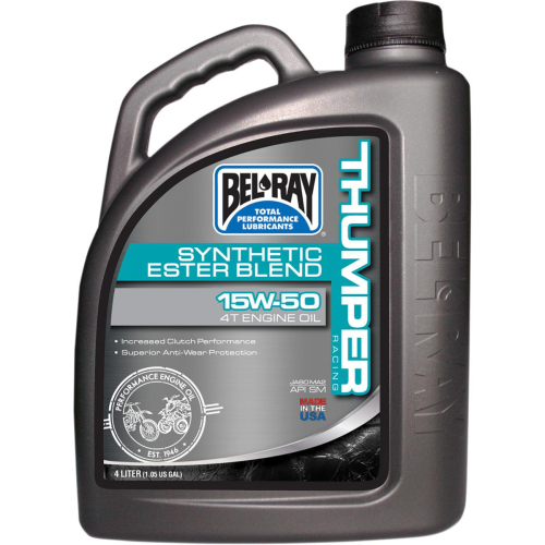 Bel-Ray - Bel-Ray Thumper Racing Synthetic Ester Blend 4T Engine Oil - 10W40 - 4L. - 99520-B4LW