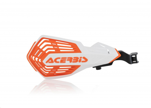 Acerbis - Acerbis K-Future Handguards - White/Orange - 2801975412