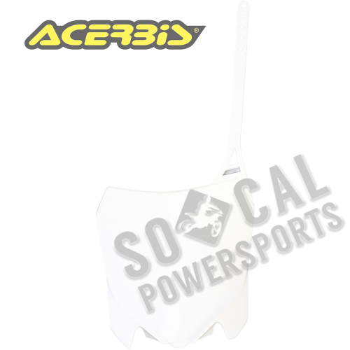 Acerbis - Acerbis Front Number Plate - White - 2314360002