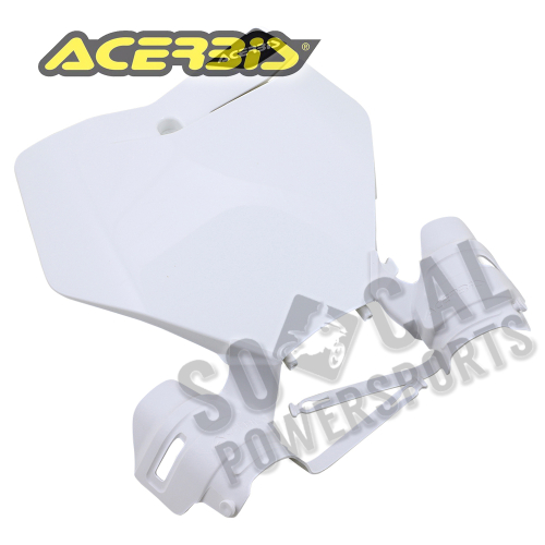 Acerbis - Acerbis Front Number Plate - White - 2791480002