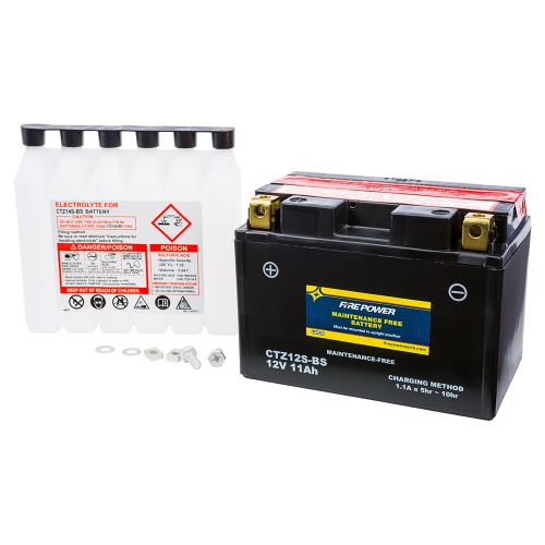 Fire Power - Fire Power Maintenance Free Sealed Battery - CTZ12S-BS