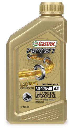 Castrol - Castrol Power 1 Racing 4T Motorcycle Oil - 10W40 - 1qt. - 06112