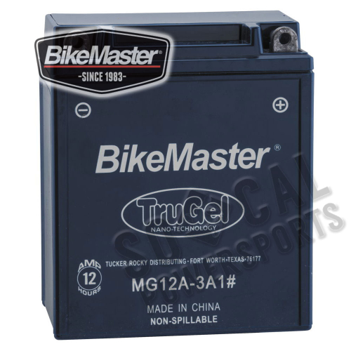 BikeMaster - BikeMaster TruGel Battery - 780505