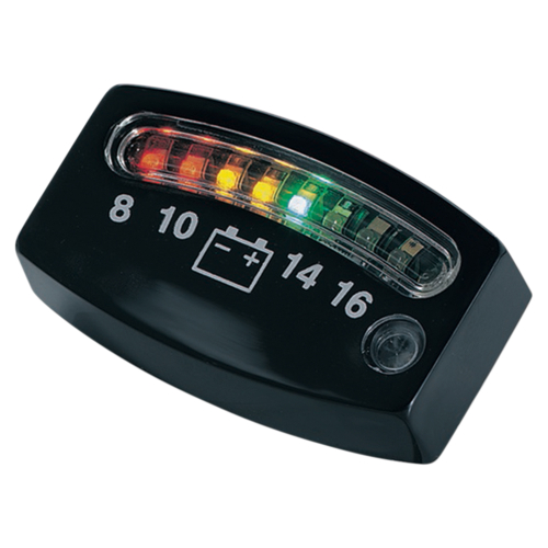 Kuryakyn - Kuryakyn LED Battery Gauge - Black - 4218