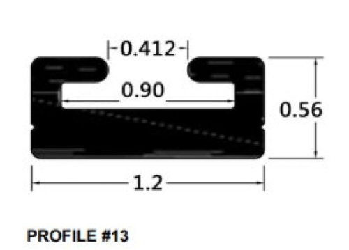 SPI - SPI Slide Profile 13 - Black - 41.5in. - 613-41-80