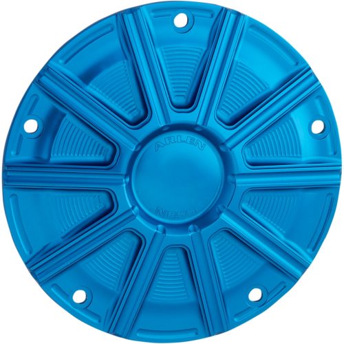 Arlen Ness - Arlen Ness Derby Cover - 10-Gauge - Blue Anodized - 700-019