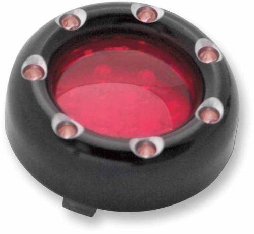 Arlen Ness - Arlen Ness LED Fire Ring Kit - Red Lens - Black Trim - Red LED - Dual Filament - 1157 Style - 12-755