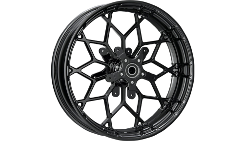 Arlen Ness - Arlen Ness Fat Factory Forged Front Wheel - 18in. x 5.5in. - Black - 91-650