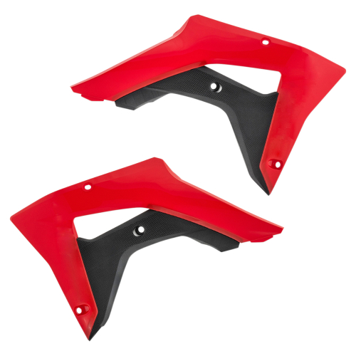 Acerbis - Acerbis Radiator Shrouds - Red/Black - 2645451018