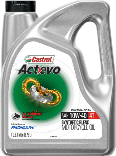 Castrol - Castrol Actevo X-Tra 4T Synthetic Blend - 10W40 - 1gal. - 15D7D4