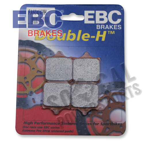 EBC - EBC Double-H Sintered Brake Pads - FA604/4HH