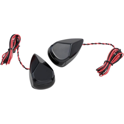 Alloy Art - Alloy Art LED Turn Signal - Black Smoke/Red Lens - MRL-2B