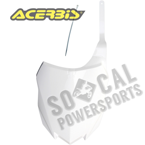 Acerbis - Acerbis Front Number Plate - White - 2314150002