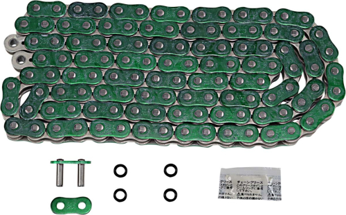 EK Chain - EK Chain 520 ZVX3 Series ZX-Ring Chain - 120 Links - Green - 520ZVX3-120AN