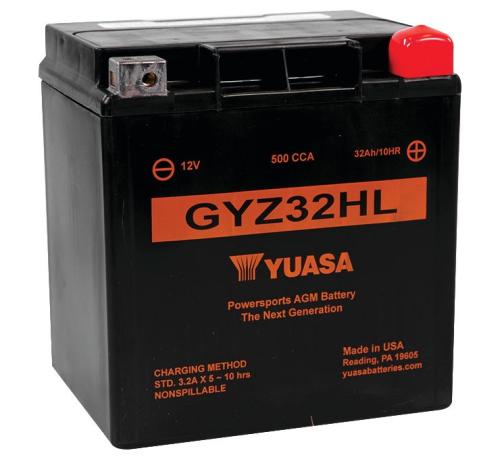 Yuasa - Yuasa GYZ High Performance Maintenance Free Battery - GYZ32HL - YUAM723HL