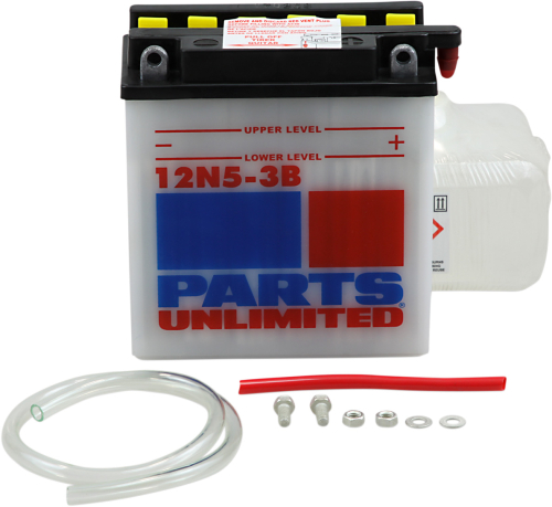 Parts Unlimited - Parts Unlimited 12V Conventional Battery Kit - 12N5-3B-FP