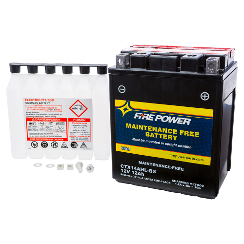 Fire Power - Fire Power Sealed AGM Battery - CTX14AHL-BS