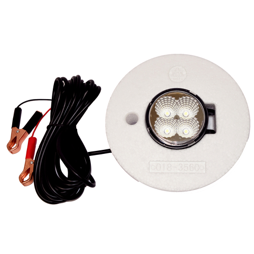 Hydro Glow - Hydro Glow FFL12 Floating Fish Light w/20&#39; Cord - LED - 12W - 12V - White