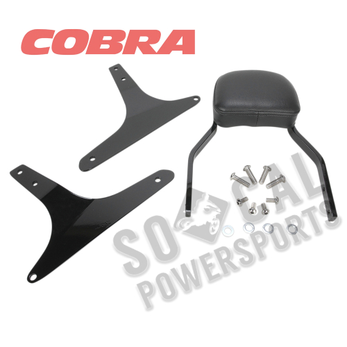 Cobra - Cobra Mini Square Sissy Bar - Black Powder-Coated - 602-1101B