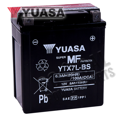 Yuasa - Yuasa Maintenance Free Battery - YTX7L-BS - YUAM327BS