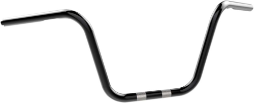 Khrome Werks - Khrome Werks 1in. Ape Hanger Handlebar - Drilled - 10in. - Black - 300819