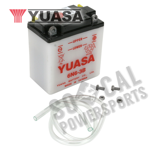 Yuasa - Yuasa Conventional 6V Battery - 6N6-3B - YUAM2660B