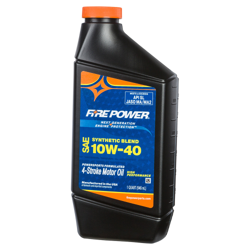 Fire Power - Fire Power Synthetic Blend Motor Oil - 10w40 - 1qt. - 196982