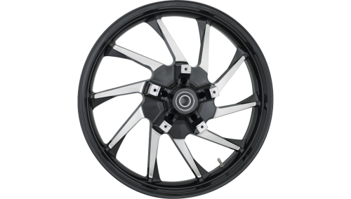 Coastal Moto - Coastal Moto Precision Cast Hurricane 3D Front Wheel - 21in. x 3.5in. - Black Cut - 3D-HUR213BC-ABST