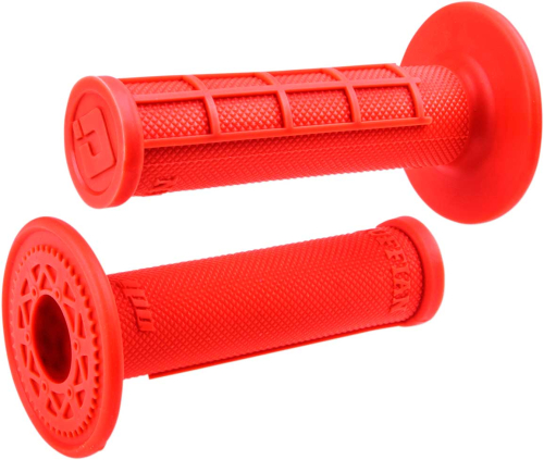 ODI - ODI MX Single-Ply Half Waffle Grips - Flo Orange - H01RFFO