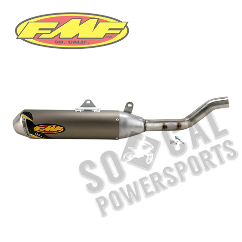 FMF Racing - FMF Racing Q4 Spark Arrestor Slip-On - Aluminum Muffler - Stainless Midpipe - 044301