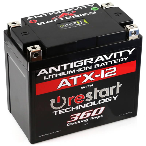 Antigravity Batteries - Antigravity Batteries RE-START Lithium-Ion Battery - YTX12 Case Style - AG-ATX12-RS