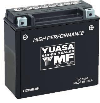 Yuasa - Yuasa High Performance Maintenance Free Battery - YTX20HL-BS - YUAM620BH (PLT-120)