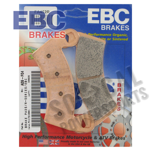 EBC - EBC R Series Long Life Sintered Brake Pads - FA452R