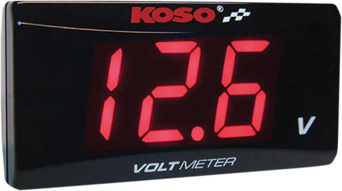 Koso North America - Koso North America Super Slim Volt Meter - 2.22in. W x 1.06in. H x .43in. D - BA024R00