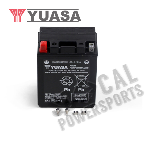 Yuasa - Yuasa Factory Activated Maintenance Free Battery - YTX14AH - YUAM72H4A