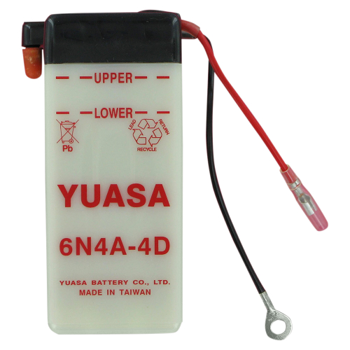 Yuasa - Yuasa Conventional 6V Battery - 6N4A-4D - YUAM26A4B